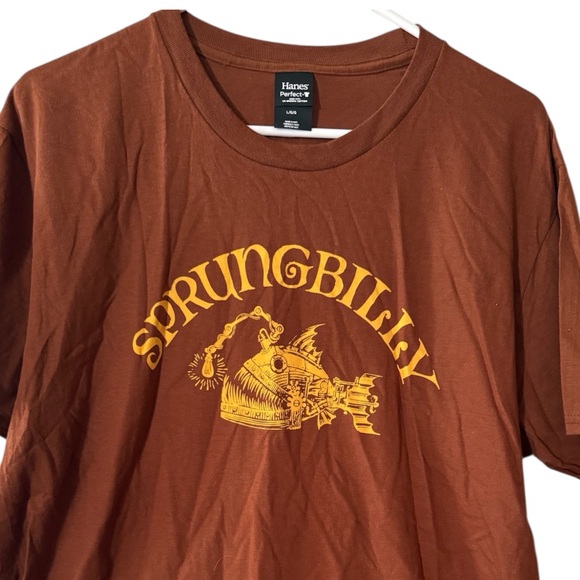 Hanes Other - "Sprungbilly" Bluegrass Band Brown Hanes Graphic T-Shirt L